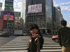Michelle at Shibuya Crossing in Tokyo, Japan while on tour.